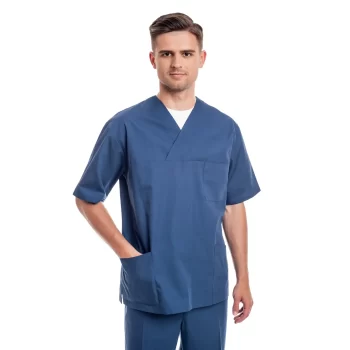 Vyriška tamsiai mėlyna medicininė pižama (komplektas) MSS01NB